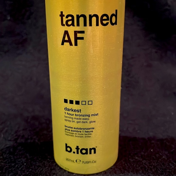 b.tan Tanned AF Darkest 1 Hour Bronzing Mist Self Tanner Set of 2 (7 oz ea) NEW - Picture 4 of 5
